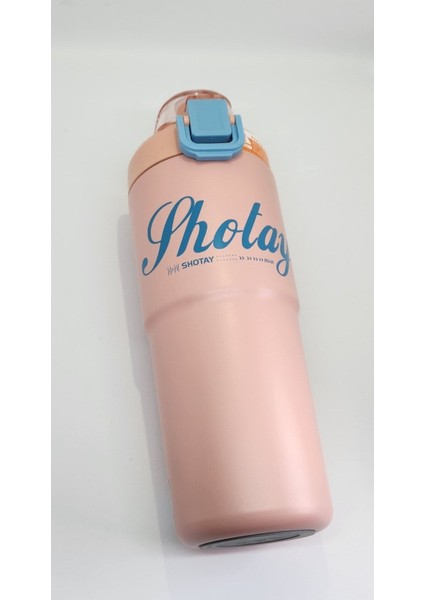 ST-8133 Pembe 750ML Çelik Çift Başlıklı Termos Matara