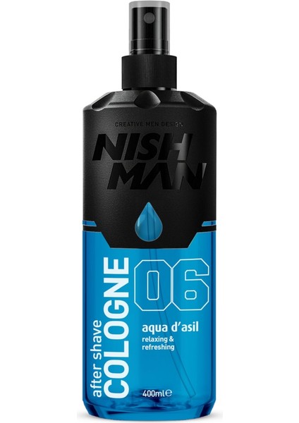 Nıshman 06 Aqua D'asil Tıraş Kolonyası / Special Edition 400 Ml