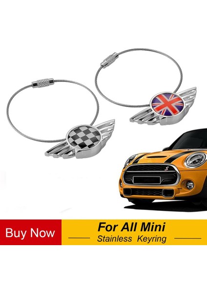 Denetleyici 1 Adet Paslanmaz Çelik Anahtarlık Anahtarlık Anahtarlık Anahtarlık Mini Cooper Jcw Bir S Clubman Taşralı R55 R56 R60 R61 F55 F56 F60 (Yurt Dışından) modelleri