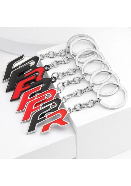 Kırmızı Araba Anahtarlık Fr Anahtarlık Metal Anahtarlık Yüzük Tutucu Rozeti Koltuk Için Alhambra Leon Ateca Arona Altea Ltea Cupra Toledo Tarraco (Yurt Dışından) fırsatları