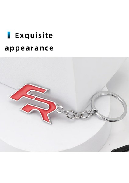 Kırmızı Araba Anahtarlık Fr Anahtarlık Metal Anahtarlık Yüzük Tutucu Rozeti Koltuk Için Alhambra Leon Ateca Arona Altea Ltea Cupra Toledo Tarraco (Yurt Dışından) indirimleri