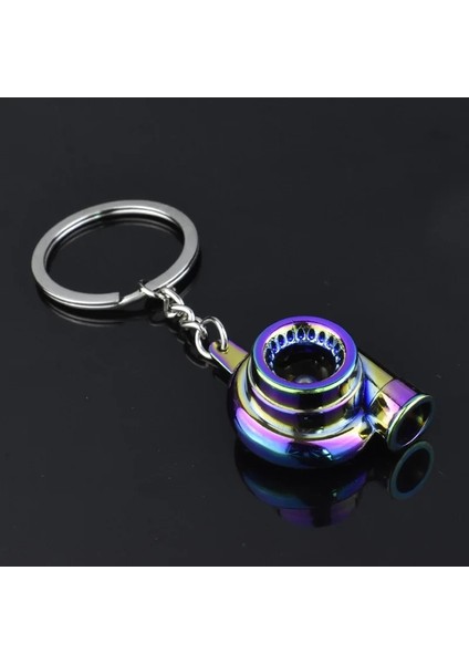 Renkli Mini Turbo Turbo Şarj Anahtarlığı Türbin Anahtarlık Yüzük Anahtarlık Anahtarlık Araba Anahtarlığı Araba Iç Aksesuarları (Yurt Dışından)