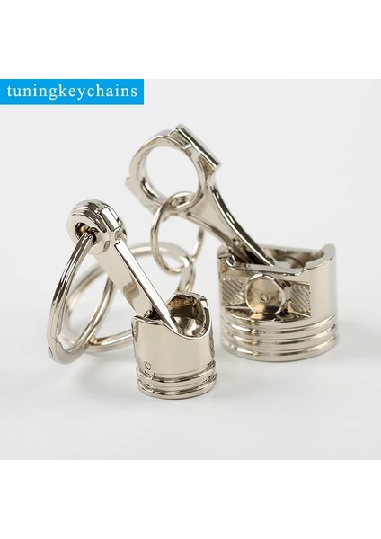 Büyük Piston Gökkuşağı Sıcak Krom Motor Simli Piston Anahtarlık Zincir Anahtarlık Anahtarlık Krom Gümüş Renk Mevcuttur (Yurt Dışından) fiyatları