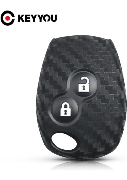 2 Bt Va2 Bıçak Keyyou Anahtar Yüzükler Renault Duster Clio Dacıa 3 Twingo Logan Sandero Modus Nissan Karbon Silikon Araba Anahtarı Durum 2 Düğmeler (Yurt Dışından)