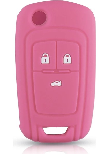 Pembe Keyyou Silikon Uzaktan Araba Anahtarları Kapak Kılıf Buick Opel Vauxhall Astra J Corsa E Insignia Zafira C Chevrolet (Yurt Dışından) modelleri