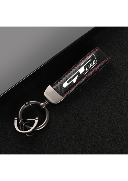 Siyah Çizgi Gt 2021 Yeni Deri At Nalı Toka Anahtarlık Araba Logosu Yaratıcı Özel Anahtarlık Sonata Kia Gt Lıne Elantra Sportage Stinger Kx5 (Yurt Dışından) fırsatları