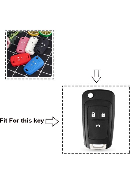 Pembe Keyyou Silikon Uzaktan Araba Anahtarları Kapak Kılıf Buick Opel Vauxhall Astra J Corsa E Insignia Zafira C Chevrolet (Yurt Dışından) indirimleri