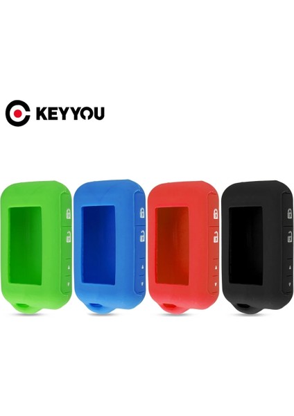 Yeşil Keyyou Silikon Kılıf Araba Anahtarı Starline E60 E61 E66 E63 E66 E90 E91 E61 E95 2 Yönlü Araba Alarmı LCD Uzaktan Kumanda Anahtarlık (Yurt Dışından) fiyatları