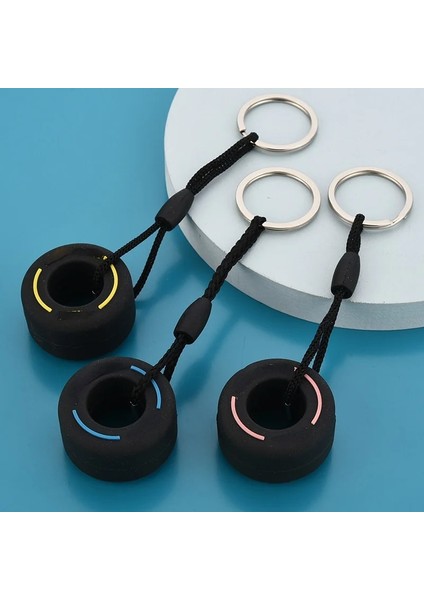 Sarı Lastik Anahtarlık Pvc Yumuşak Kauçuk Yaratıcı Küçük Lastik Kolye Araba Dekorasyon Oto Aksesuarları 6 Renk Kadın Erkek Llaveros Hediye (Yurt Dışından) fiyatları