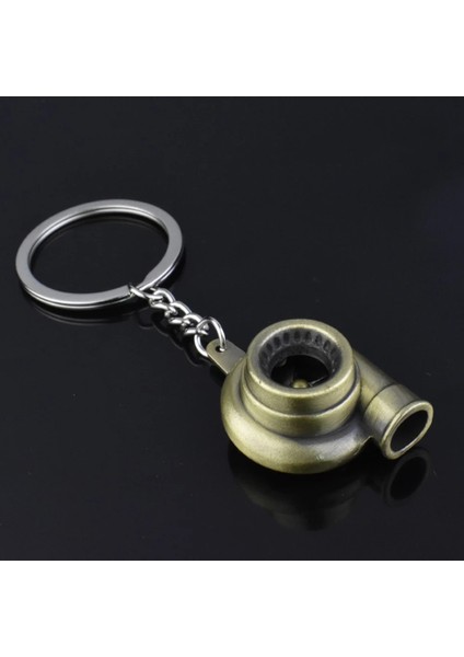 Bakır Mini Turbo Turbo Şarj Anahtarlığı Türbin Anahtarlık Çinko Alaşımlı Metal Anahtarlık Araba Styling Araba Iç Aksesuarları (Yurt Dışından)