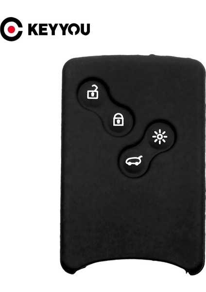 Yeşil Keyyou Araba Anahtarı Silikon Kılıf Kapak Anahtar Yüzükler Renault Clio Logan Megane 2 3 Koleos Scenic Danilo Kart Anahtar Kutu Araba-Styling (Yurt Dışından)
