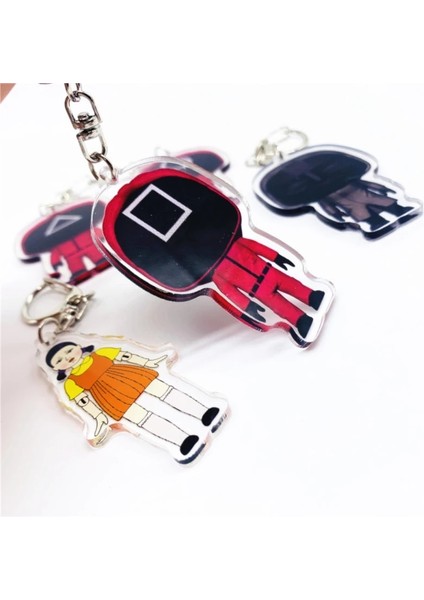 No.8 Boyutu Kalamar Oyunu Araba Anahtarlık Asker Üçgen Serisi Yaratıcı Charms 3D Mini Bebek Heykelcik Oto Anahtarlık Araba Sırt Çantası Kolye Hediye (Yurt Dışından) fırsatları