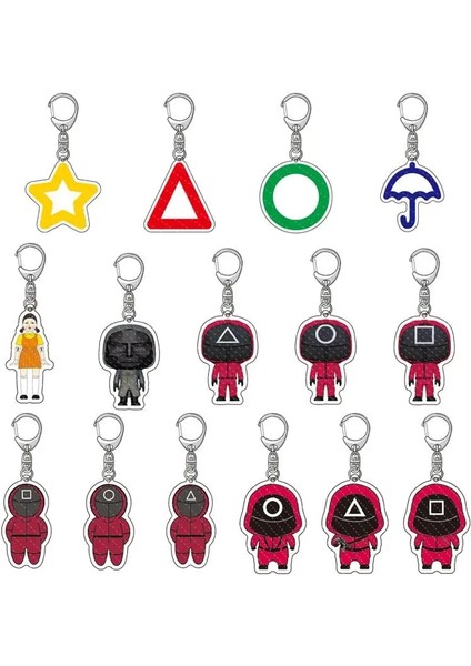 No.8 Boyutu Kalamar Oyunu Araba Anahtarlık Asker Üçgen Serisi Yaratıcı Charms 3D Mini Bebek Heykelcik Oto Anahtarlık Araba Sırt Çantası Kolye Hediye (Yurt Dışından) indirimleri