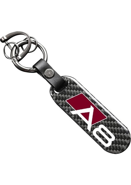 A8 4s Karbon Fiber Araba Keycha Derece Dönen At Nalı Anahtarlıklar Audi A3 A4 A5 A6 A7 A8 Q3 Q5 Q7 Q8 Araba Aksesuarları (Yurt Dışından)