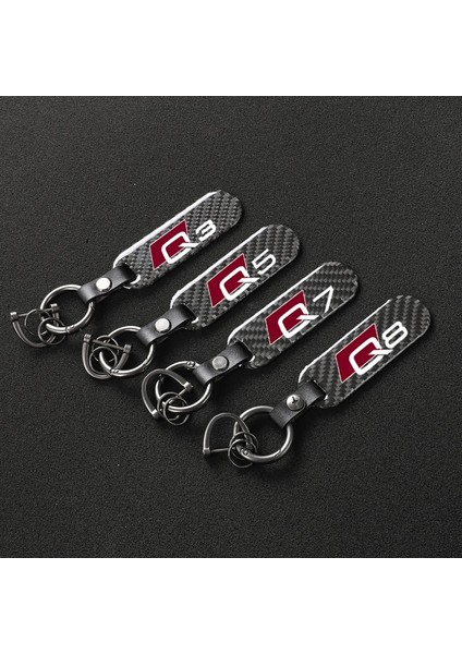A8 4s Karbon Fiber Araba Keycha Derece Dönen At Nalı Anahtarlıklar Audi A3 A4 A5 A6 A7 A8 Q3 Q5 Q7 Q8 Araba Aksesuarları (Yurt Dışından) fırsatları