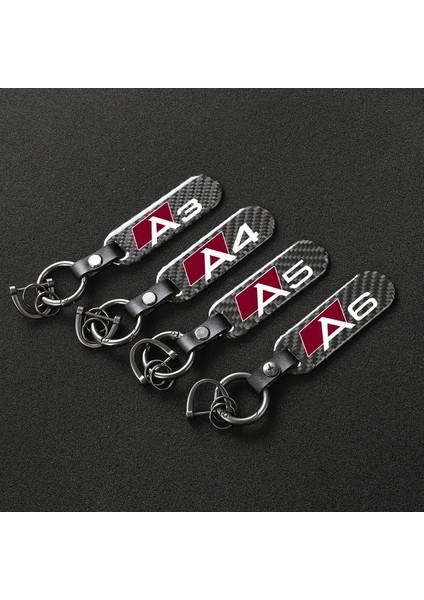 A8 4s Karbon Fiber Araba Keycha Derece Dönen At Nalı Anahtarlıklar Audi A3 A4 A5 A6 A7 A8 Q3 Q5 Q7 Q8 Araba Aksesuarları (Yurt Dışından) indirimleri