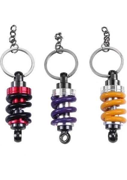 Kırmızı 1 Adet Evrensel Amortisör Şekilli Metal Anahtarlık Hediye Motosiklet Dekor Ashion Rüzgar Serin Anahtarlık Çekin (Yurt Dışından) fiyatları