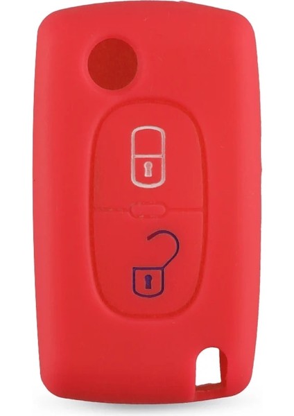 2 Düğme Mavi Keyyou Düğmesi Citroen Xsara Picasso Için Peugeot Silikon Anahtar Kapak Kılıf Fob (Yurt Dışından) fırsatları