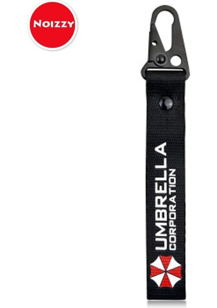 Siyah Noizzy Umbrella Corporation Logo Araba Anahtarlık Kişiselleştirilmiş Metal Oto Anahtarlık Bilek Kordon Anahtarlık Erkekler Için Aksesuarlar Yeni (Yurt Dışından) indirimleri
