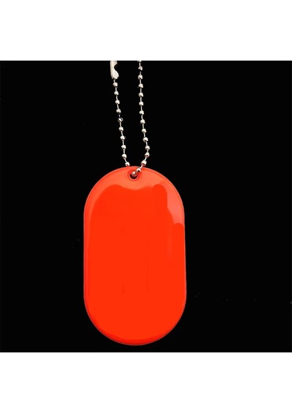 Turuncu Kırmızı Özelleştirilmiş Yansıtıcı Anahtarlık Oval Şekil Trafik Güvenliği Yansıtıcı Kolye Yaratıcı Dıy Araba Anahtarlığı (Yurt Dışından)