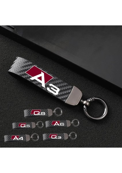 A8 Deri Araba Anahtarlık At Nalı Toka Takı Için Audi A3 A4 A5 A6 A7 A8 Q3 Q5 Q7 Q8 Araba Aksesuarları (Yurt Dışından) modelleri