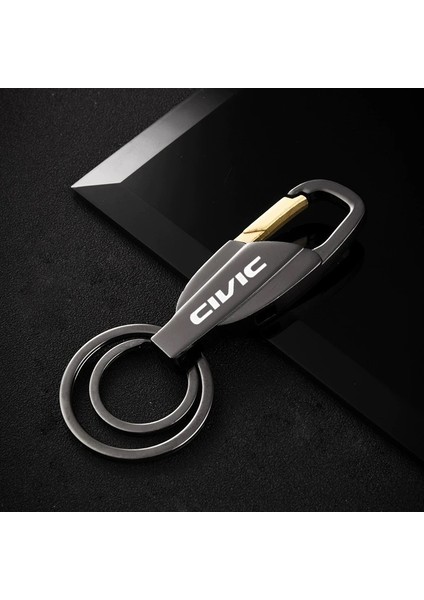 Siyah Yeni Araba Metal Anahtarlıklar Alaşım Anahtarlık Anahtarlık Honda Civic Için 8th 10TH Gen Araba Biblo Araba Aksesuarları (Yurt Dışından) fırsatları