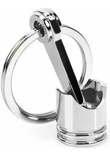 No.1 Boyutu Araba Piston Anahtarlık Motor Piston Gümüş Anahtarlık Piston Biyel Modeli Anahtarlık Araba Dekorasyon Aksesuarları (Yurt Dışından)