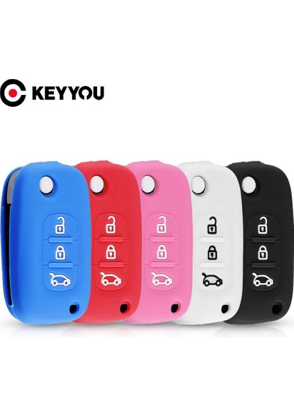 Beyaz Keyyou Silikon Araba Anahtarı Kapağı Lada Vesta Granta Xray Kalina Priora Sedan Sport Renault Fluence Clio Megane Uzaktan Kılıf (Yurt Dışından) fiyatları