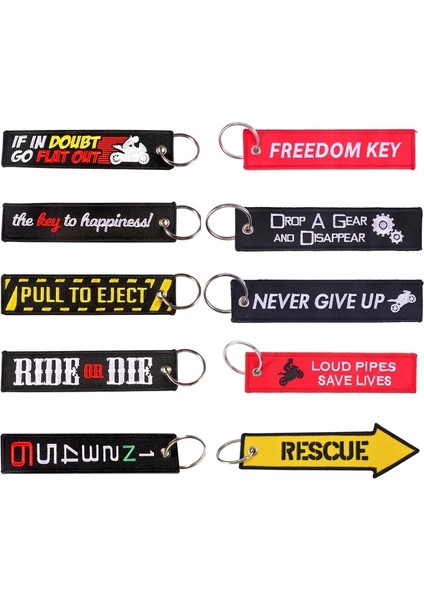 Mutluluğun Anahtarı Moda Nakış Araba Anahtarlıklar Asla Vazgeçme Çift Taraflı Etiket Motosiklet Anahtarları Için Yenilik Anahtarlık Anahtarlık Erkekler Boyfriend Hediye (Yurt Dışından) fiyatları
