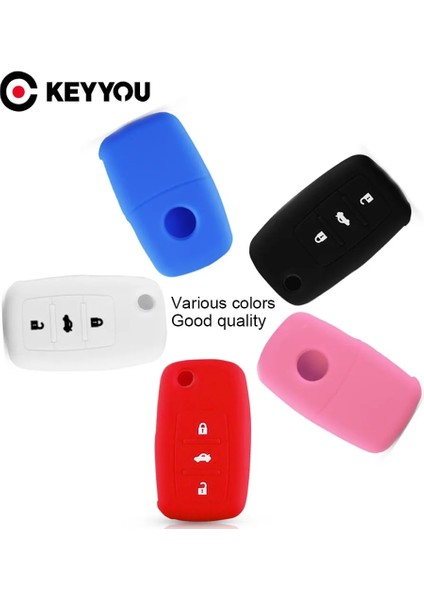 2 Düğme Siyah Keyyou Vw Golf Bora Jetta Polo Golf Passat Skoda Octavia A5 Fabia Seat Ibiza Leon Btn Silikon Araba Anahtarı Durum Kapağı (Yurt Dışından) fırsatları