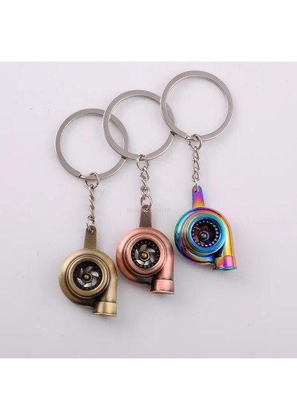 Alt Gümüş Mini Turbo Turbo Şarj Anahtarlığı Türbin Anahtarlık Yüzük Anahtarlık Anahtarlık Araba Anahtarlığı Araba Iç Aksesuarları (Yurt Dışından) fırsatları
