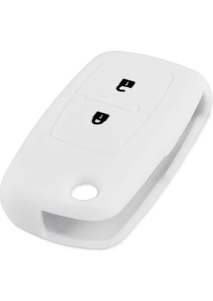 2 Düğme Beyaz Keyyou Vw Golf Bora Jetta Polo Golf Passat Skoda Octavia A5 Fabia Seat Ibiza Leon Btn Silikon Araba Anahtarı Durum Kapağı (Yurt Dışından)