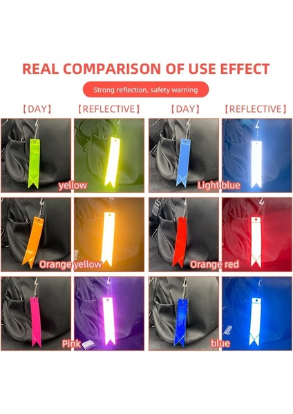 Açık Mavi Yeni Geldi Çanta Etiketi Flama Bant Kolye Yansıtıcı Anahtarlık Çanta Kolye Aksesuarları Yansıtıcı Anahtarlıklar (Yurt Dışından) modelleri