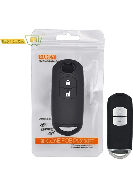 Silikon Araba Anahtarı Durum Için Mazda Cx-5 Cx5 Atenza Cx-7 Cx-9 Mx5 Kapak Anahtarsız Uzaktan Fob Kabuk Cilt Tutucu Koruyucu (Yurt Dışından)