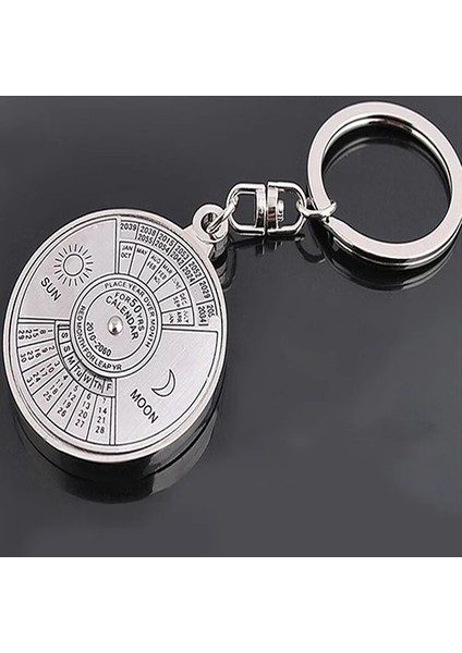 50 Yıl Perpetual Calendar Anahtarlık Anahtarlık Gümüş Anahtarlık Araba Alaşım Anahtarlık Yüzük Anahtarlık Araba Anahtarlık (Yurt Dışından) fırsatları