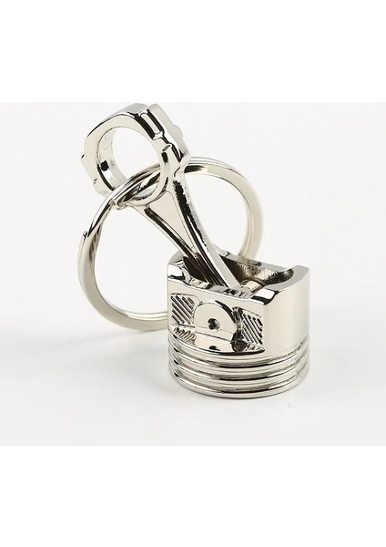 Büyük Pistonlu Gümüş Motor Piston Anahtarlık Zinciri Anahtarlık Anahtarlık Anahtarlık Anahtarlık Charome Gümüş Mat Gökkuşağı Rengi Küçük Büyük Boy (Yurt Dışından)