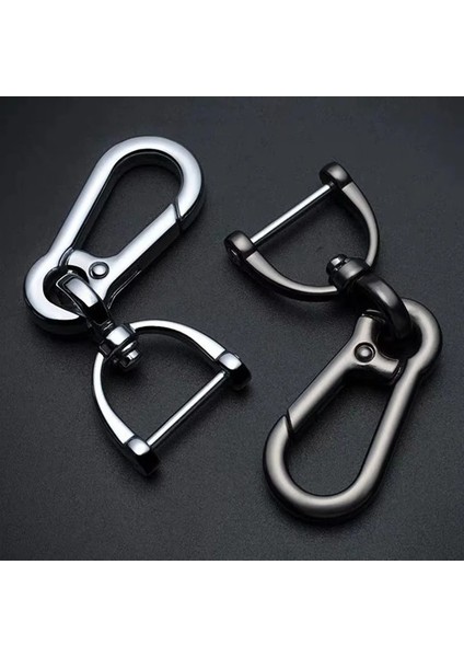 H02 Araba Anahtarlık Yaratıcı Basit Güçlü Karabina Şekli Anahtarlık Tırmanma Kancası Anahtar Paslanmaz Çelik Adam Unisex Hediye Oto Iç (Yurt Dışından) fırsatları