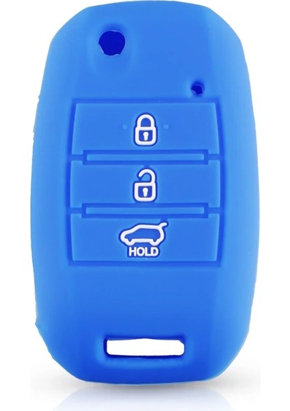 Mavi Keyyou 3 Düğmeler Kıa Sid Rio Soul Sportage Ceed Sorento Cerato K2 K3 K4 K5 Oto Kılıf Koruma Silikon Araba Anahtarı Kapağı Kılıf (Yurt Dışından)