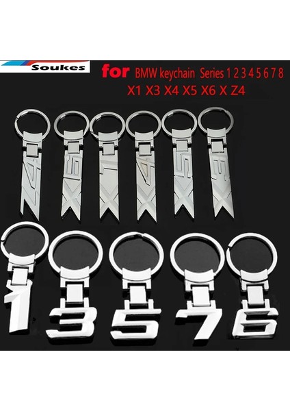 x Serisi 3D Metal Bmw Serisi X1 X3 X4 X5 X6 Z4 E46 E90 E60 E87 E39 F10 F12 F01 Araba Anahtarlık Anahtarlık Anahtarlık Kolye (Yurt Dışından)