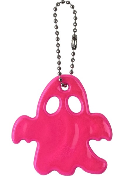 Pembe Cadılar Bayramı Hayalet Sevimli Yansıtıcı Anahtarlık Araba Kolye Charm Çanta Aksesuarları Trafik Güvenliği Kullanımı Için (Yurt Dışından)