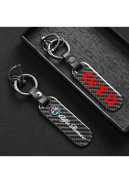 Alfa Romeo Için 4s Karbon Fiber Araba Logosu Keycha Derece Dönen At Nalı Yüzükler Alfa Romeo Giulietta Giulia Mito Spide (Yurt Dışından) fiyatları