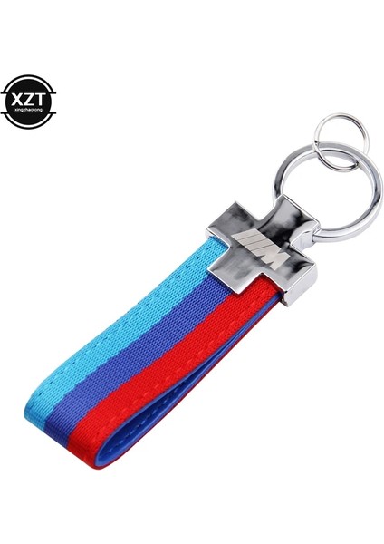 No.6 Boyutu Naylon Deri Kemer Anahtarlık Anahtarlık Anahtarlık Almanya Bayrağı Anahtarlık Bmw M Tech M Sport E36 E37 E46 E39 E53 E60 E90 X5 (Yurt Dışından)