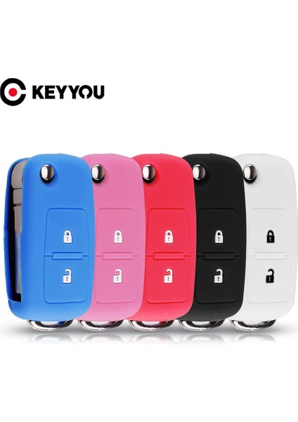 2 Düğme Mavi Keyyou Btn Vw Golf Bora Jetta Polo Golf Passat Skoda Octavia A5 Fabia Seat Ibiza Leon Silikon Araba Anahtarı Durum Kapağı (Yurt Dışından) fiyatları