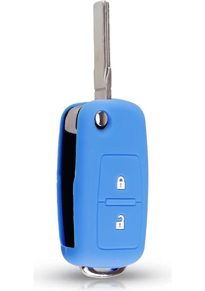 2 Düğme Mavi Keyyou Btn Vw Golf Bora Jetta Polo Golf Passat Skoda Octavia A5 Fabia Seat Ibiza Leon Silikon Araba Anahtarı Durum Kapağı (Yurt Dışından) modelleri