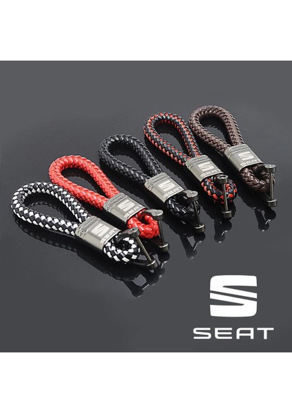 Siyah Araba Deri Anahtarlık Koltuk Fr Leon Mk3 Mk2 5f Lbiza Altea 6j Alhambra Arona Cupra Toledo Mii Tarraco Exeo Araba Aksesuarları (Yurt Dışından) fiyatları