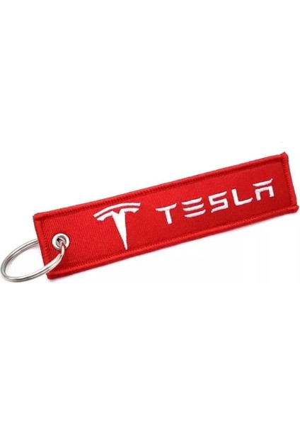Kırmızı Araba Styling Iş Anahtarlıklar Tesla Modeli 3 Sxy Logo Araba Tuval Kumaş Tekstil Anahtarlık Yüzük Anahtarlık Anahtarlıklar Adam Hediye (Yurt Dışından)