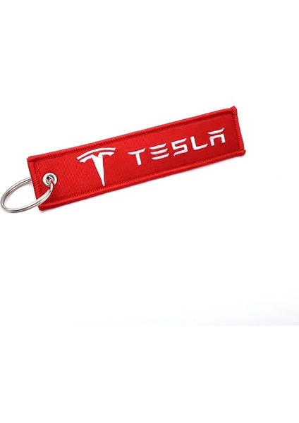Kırmızı Araba Styling Iş Anahtarlıklar Tesla Modeli 3 Sxy Logo Araba Tuval Kumaş Tekstil Anahtarlık Yüzük Anahtarlık Anahtarlıklar Adam Hediye (Yurt Dışından) modelleri