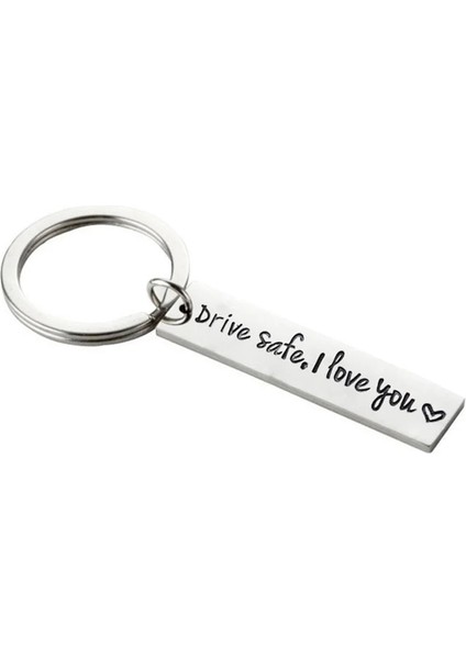 1067 - 1 Adet Mektup Oyma Sürücü Güvenli Burada Benimle Sana Ihtiyacım Var Erkek Kadın Özgünlük Araba Anahtarlık Biblo Araba Ping'an Kolye Anahtarlık (Yurt Dışından) modelleri