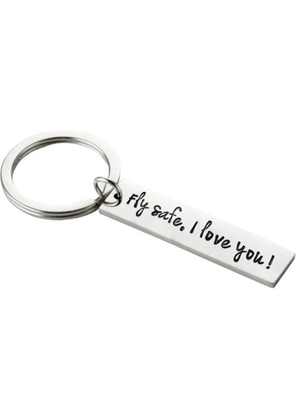 1067 - 1 Adet Mektup Oyma Sürücü Güvenli Burada Benimle Sana Ihtiyacım Var Erkek Kadın Özgünlük Araba Anahtarlık Biblo Araba Ping'an Kolye Anahtarlık (Yurt Dışından) indirimleri