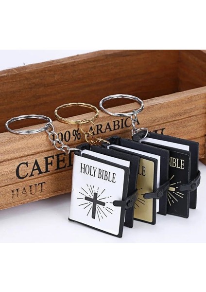Gümüş Rengi 2022 Mini Ingilizce Kutsal Incil Anahtarlık Dini Hıristiyan Isa Çapraz Anahtarlıklar Kadın Çantası Hediyelik Eşya Dro Sıcak Satış (Yurt Dışından) indirimleri